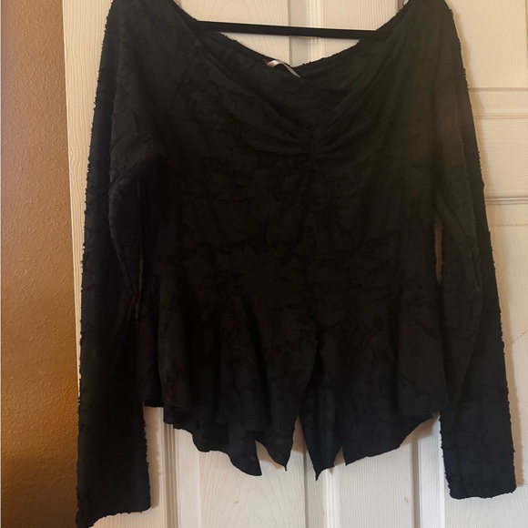 Free people blouse with embossed print - Picture 2 of 3